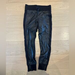 BLANC NOIR LEATHER JOGGERS